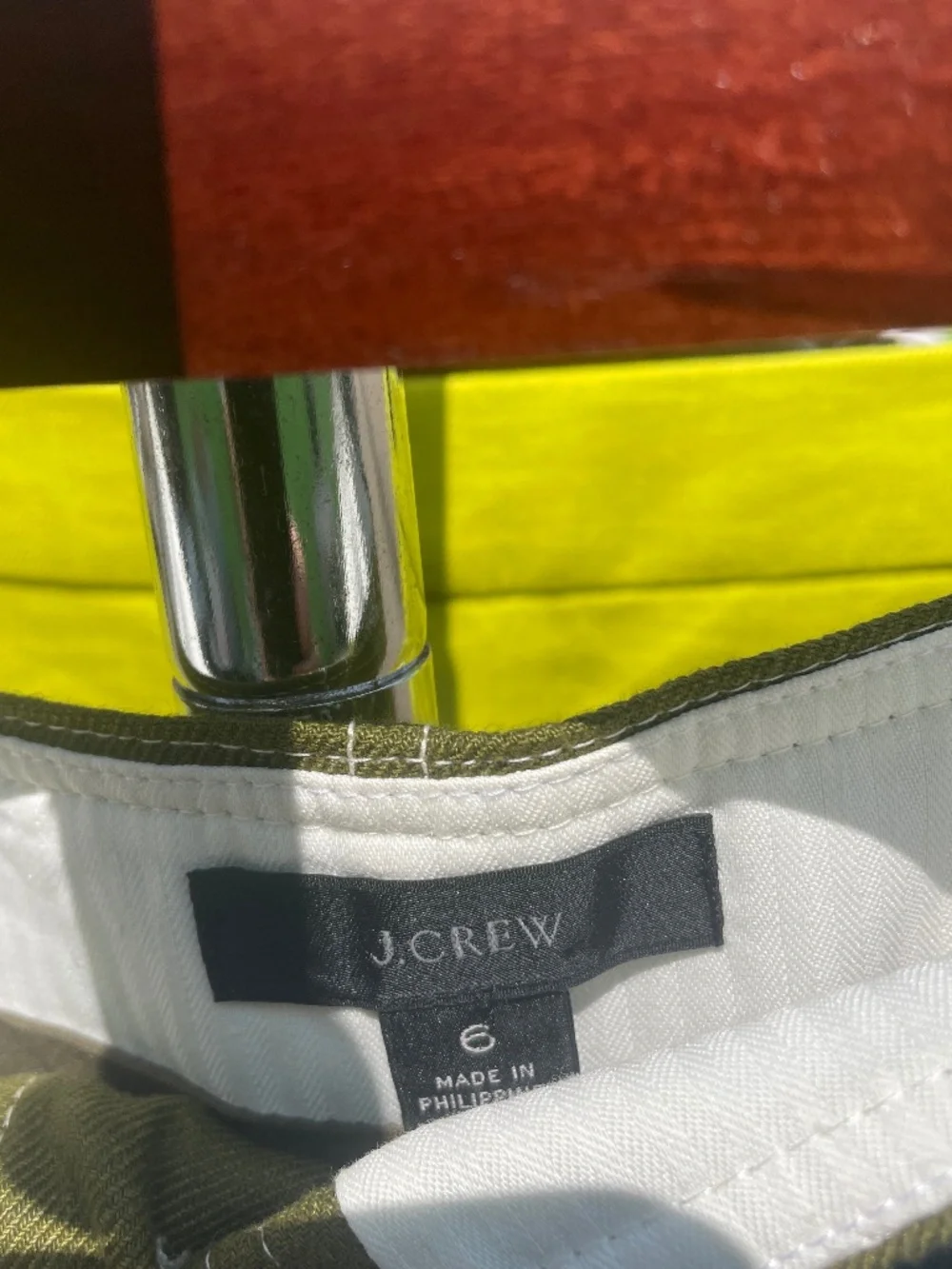J. Crew Linen Detailed Skirt with Pockets